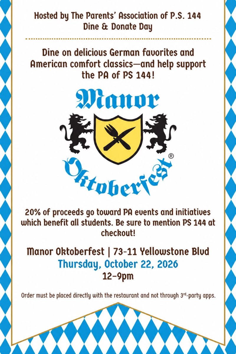 Dine & Donate Flyer